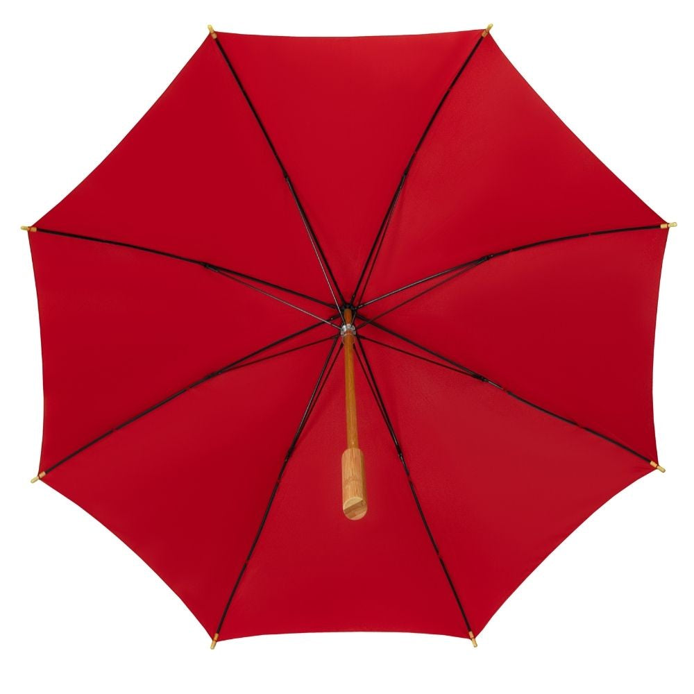 Red ECO Bamboo Umbrella
