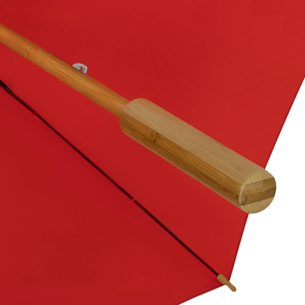 Red ECO Bamboo Umbrella