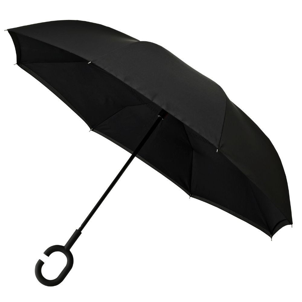 Black & Black Windproof Inside Out umbrella