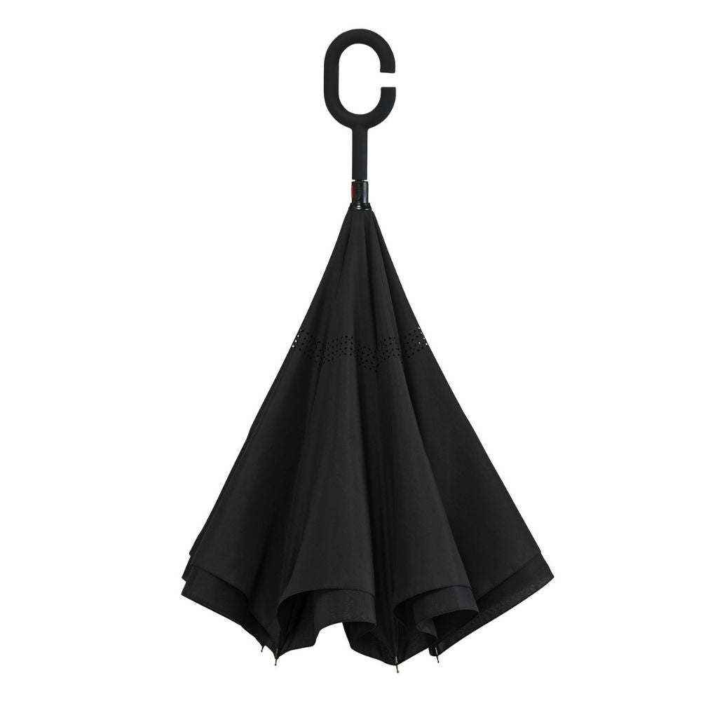 Black & Black Windproof Inside Out umbrella