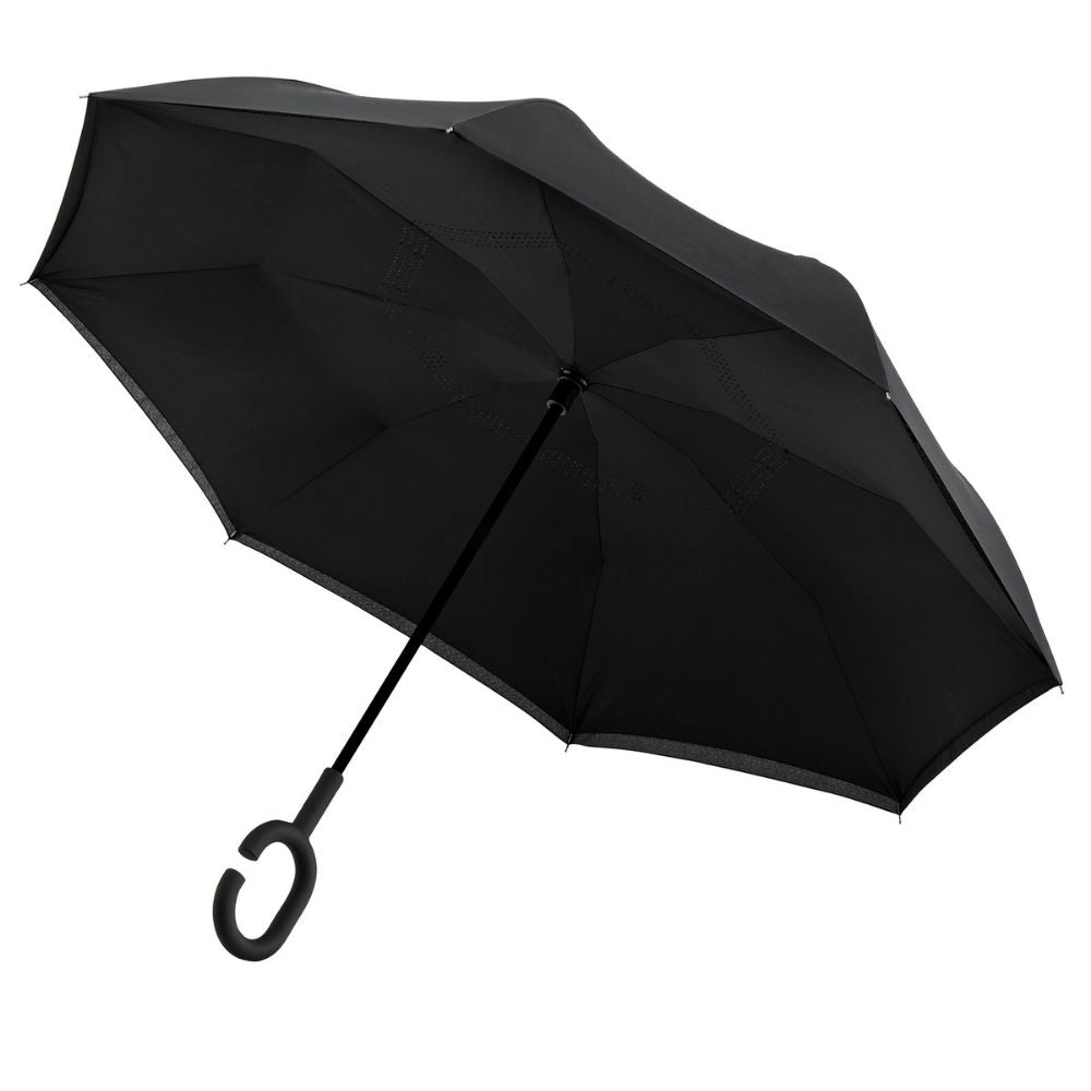 Black & Black Windproof Inside Out umbrella