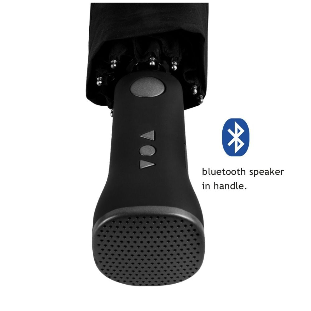 Bluetooth Speaker Black Compact Umbrella