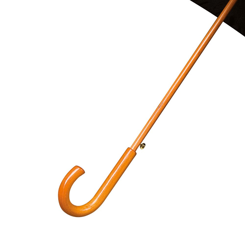 Black Wood Stick Walking Umbrella