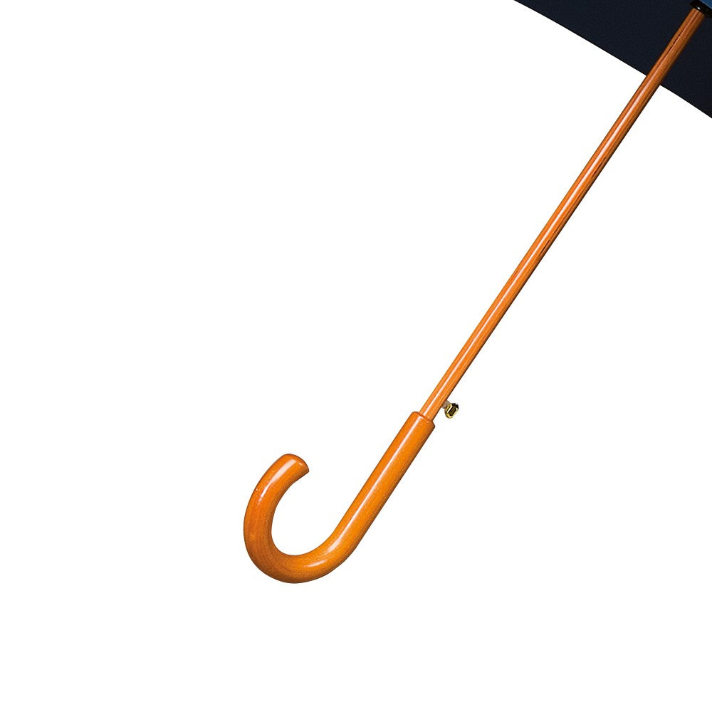 Navy Wood Stick Walking Umbrella