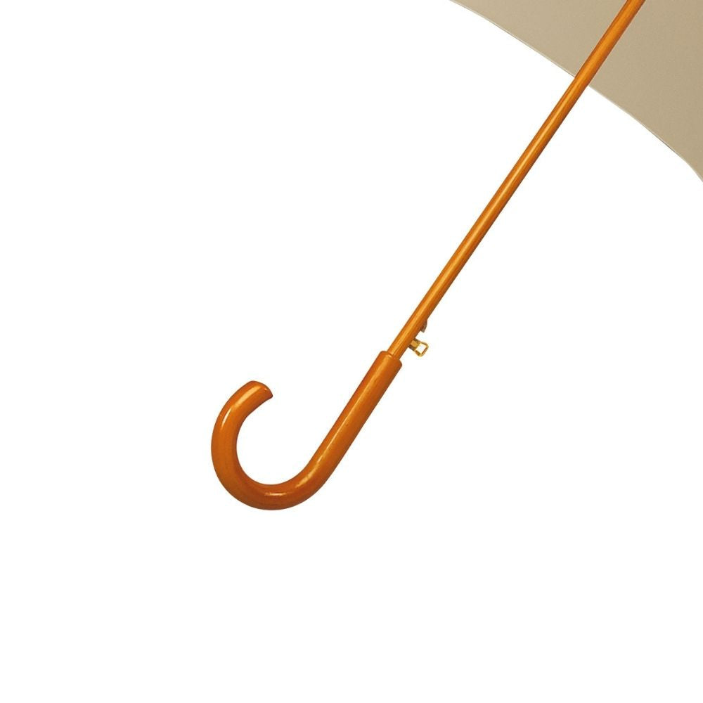 Off White Wood Stick Walking Umbrella