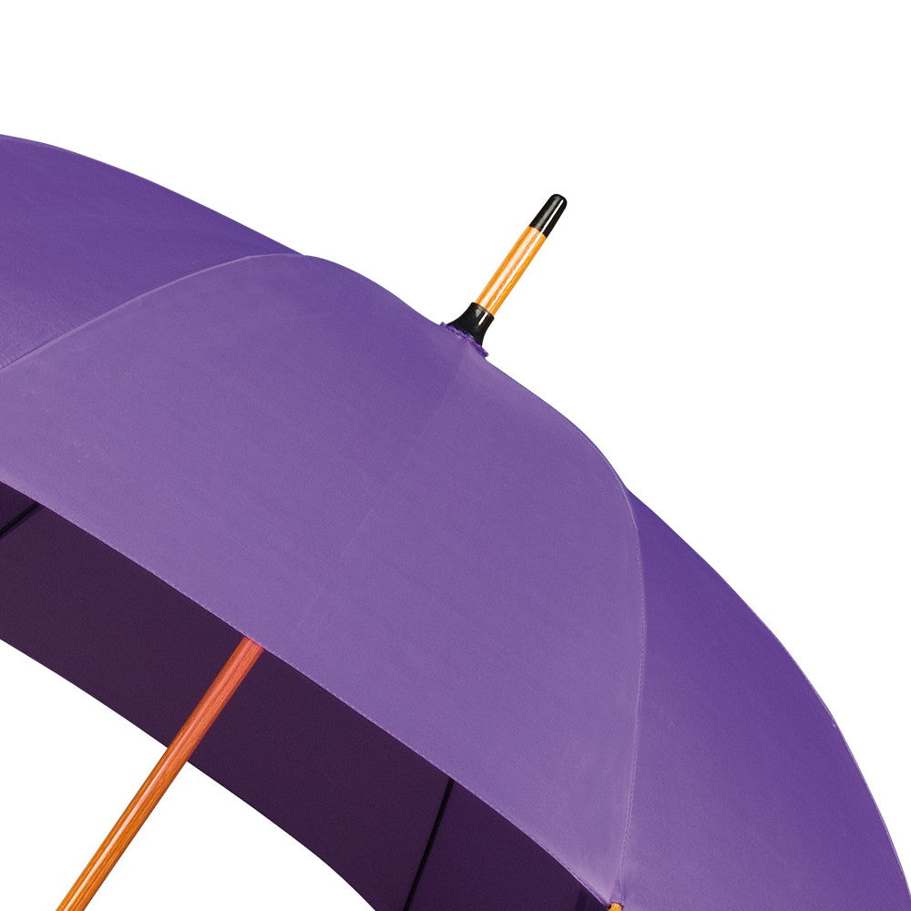 Purple Wood Stick Walking Umbrella