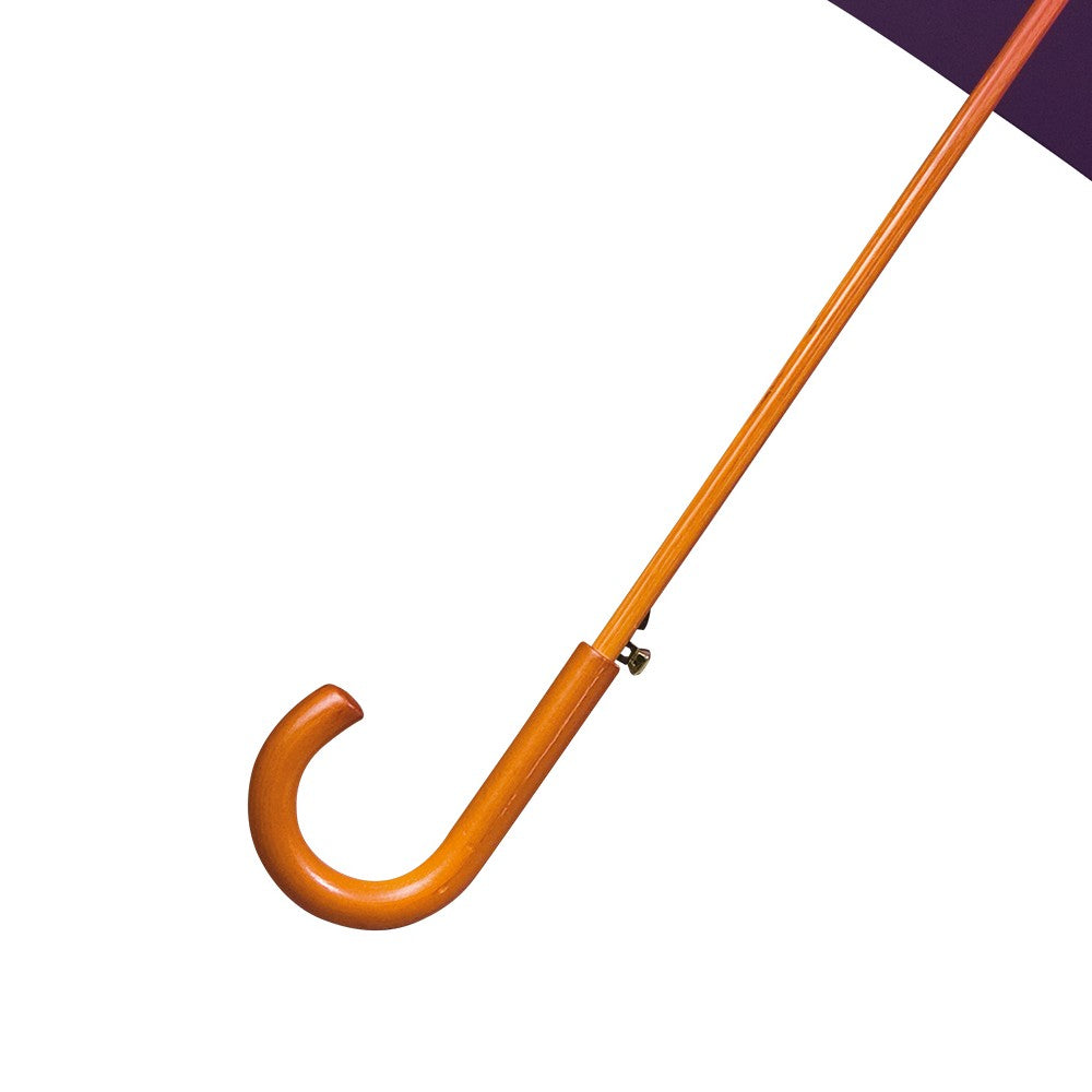 Purple Wood Stick Walking Umbrella