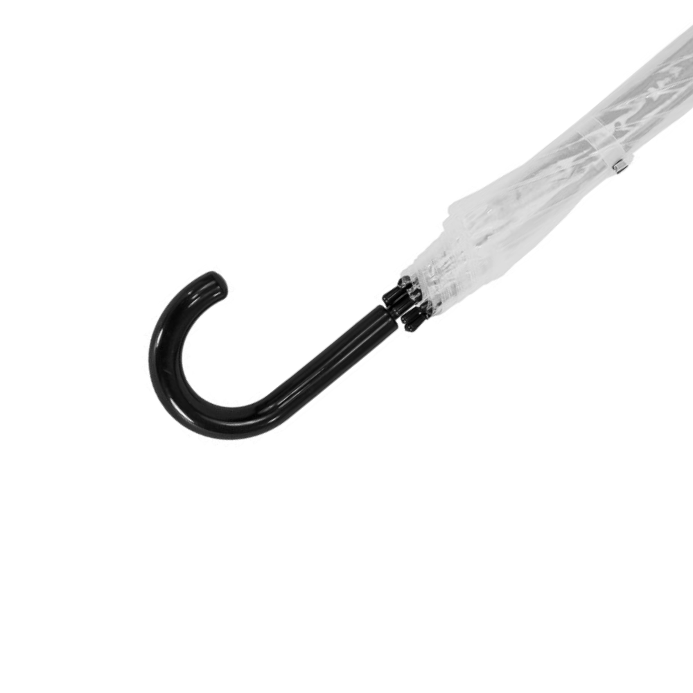 Clear Dome Umbrella in Black