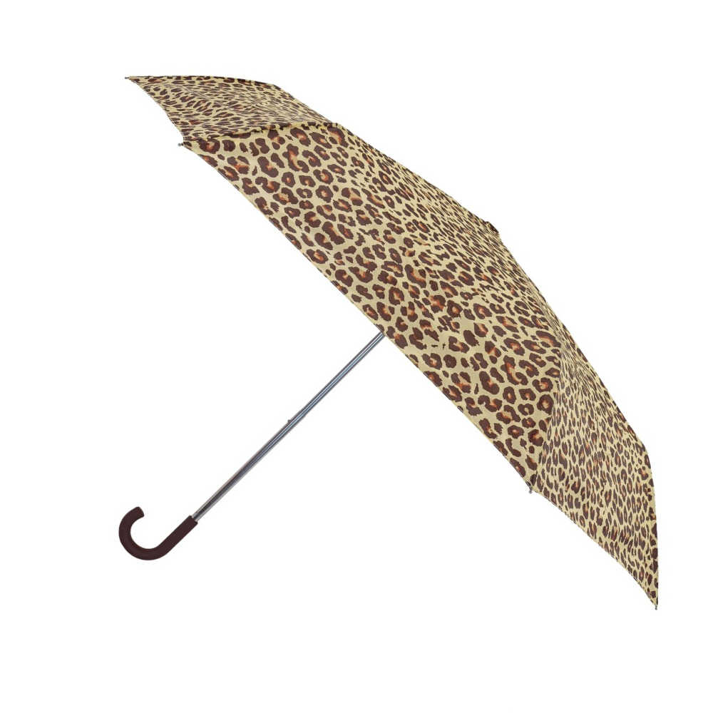 Leopard Print Ladies Compact Umbrella