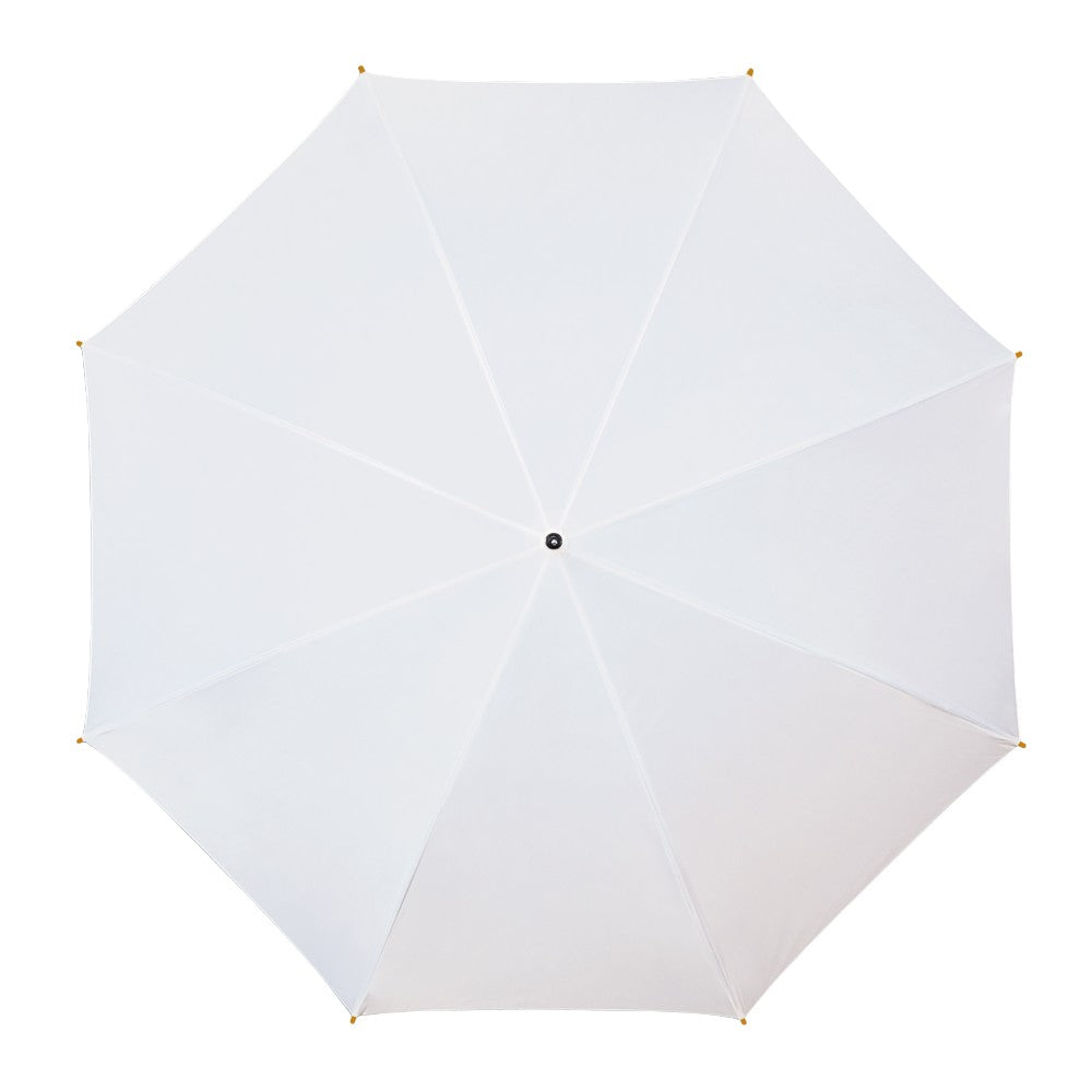 White Wood Stick Walking Wedding Umbrella