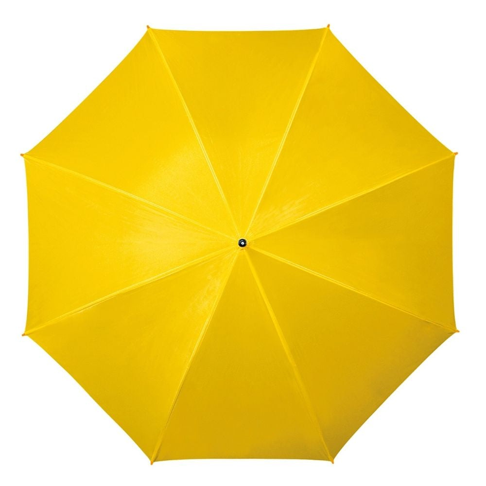 Bright Yellow Wood Stick Umbrella