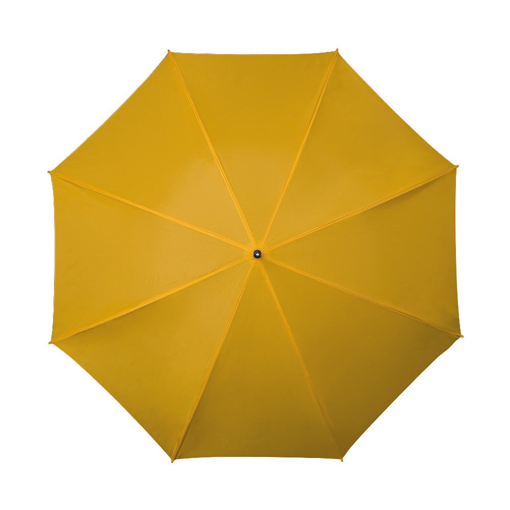 Burnt Yellow Wood Stick Walking Umbrella